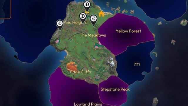 Coal locations marked in Lightyear Frontier.