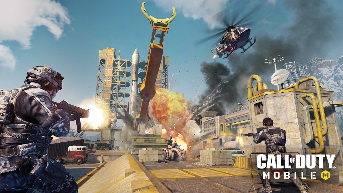 Players battle outside a city with vehicles and guns in CoD Mobile.
