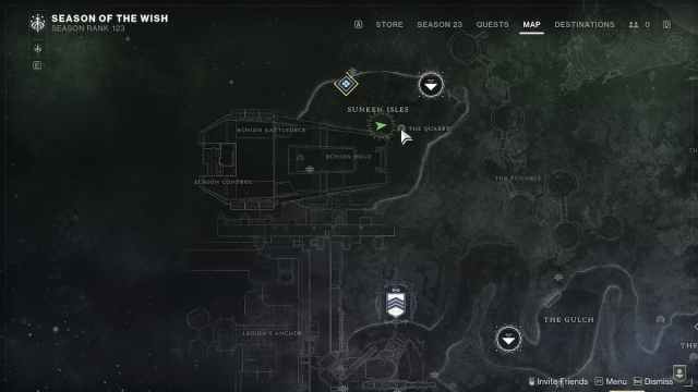 Map of the EDZ in Destiny 2