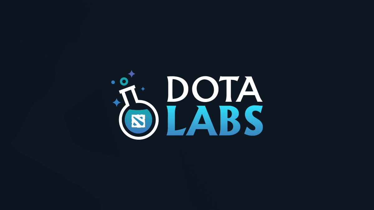 The Dota Labs logo on a blue background.