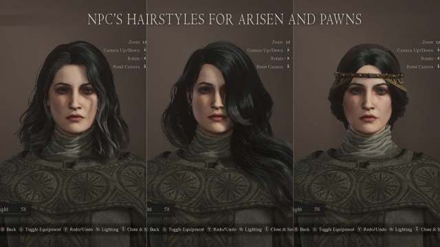 Dragon's Dogma 2 character creator NPC hairstyles mod