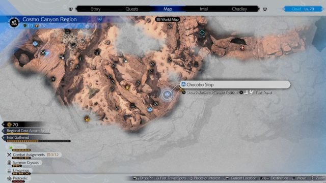 cosmo canyon chocobo stop location 7 in ff7 rebirth