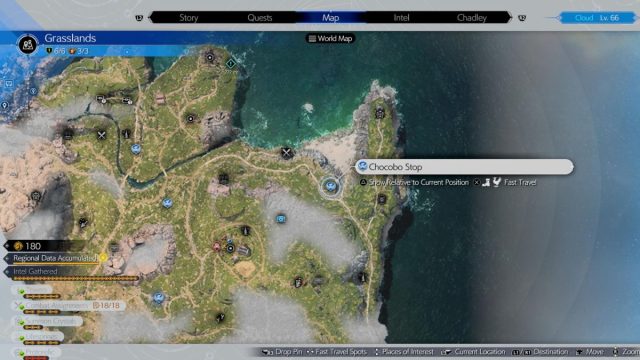 Grasslands Chocobo Stop 6 location in Final Fantasy 7 Rebirth