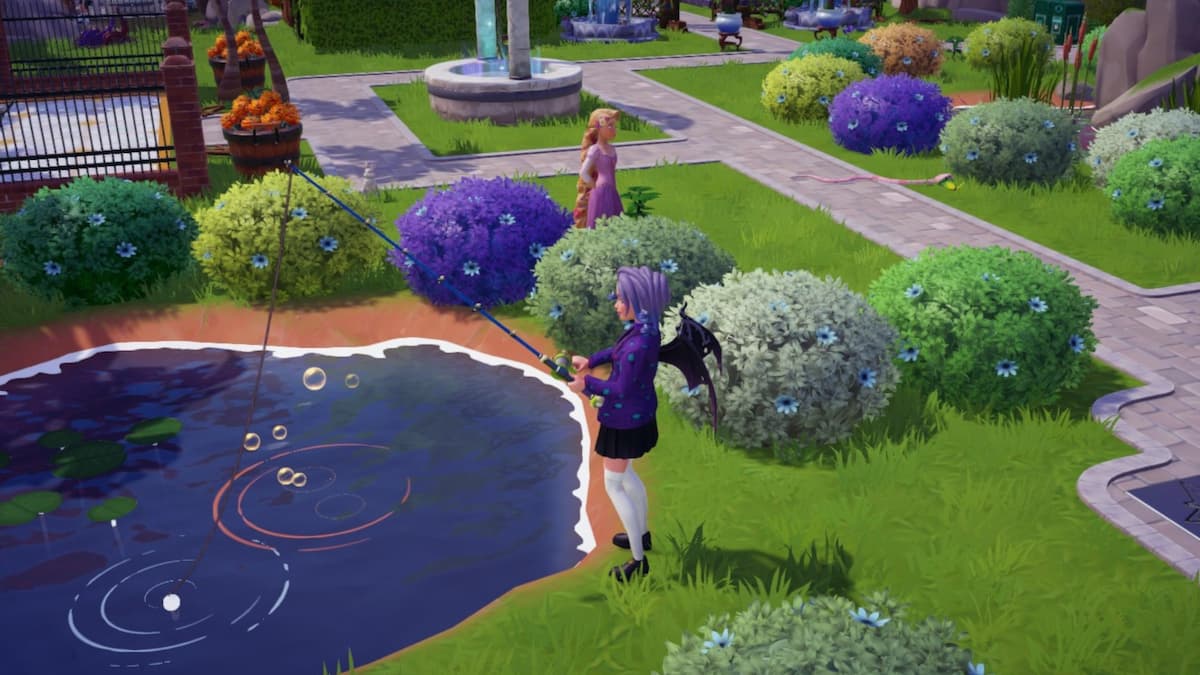 The player fishing for Bass.