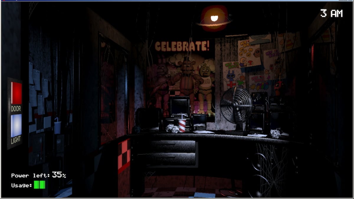 Five Nights at Freddy's security guard's desk