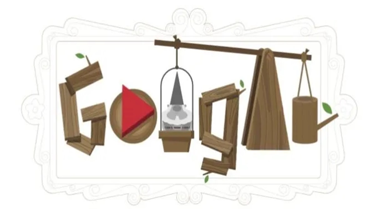 Promo art for Google Doodle's Garden Gnomes