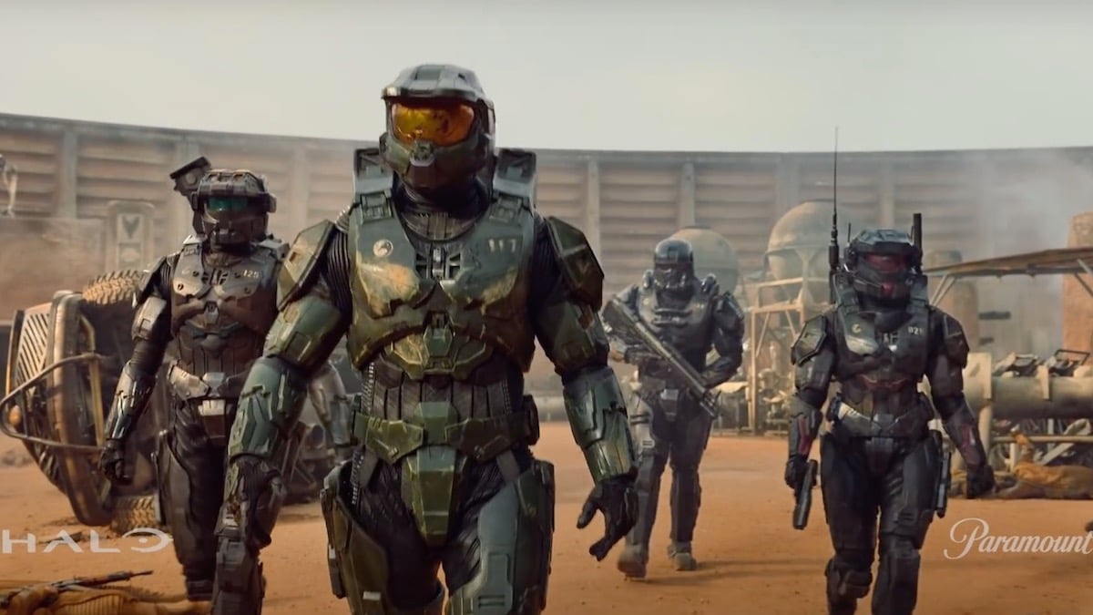 A scene from Halo's 2022 trailer.