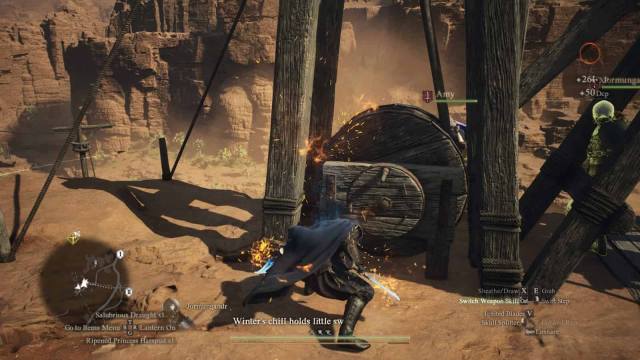 Ignited Blades skill used in Dragon's Dogma 2.