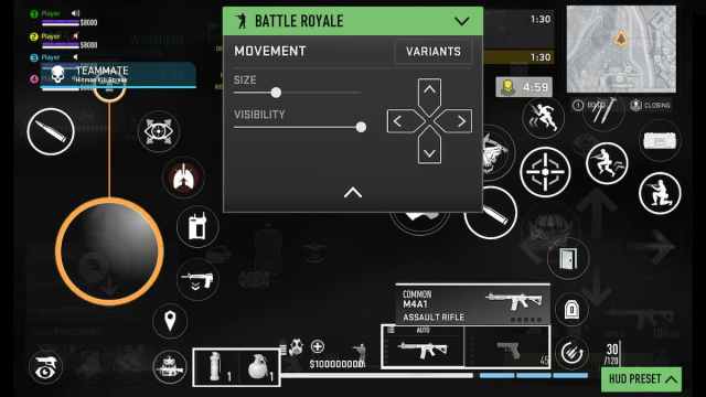Warzone Mobile touch control customizations