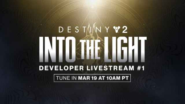 Destiny 2 Into the Light live streams