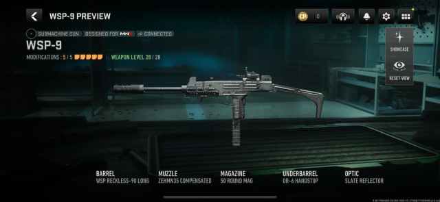 WSP-9 SMG in MW3