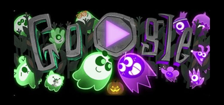Google Doodle's Halloween promo art