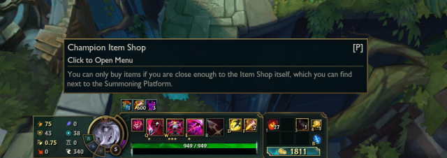 Current text for tooltips and the ability bar in League of Legends