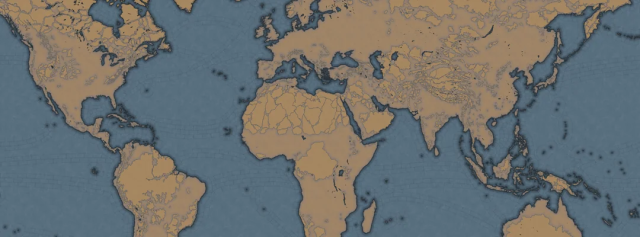 World map of Project Caesar or Europa Universalis 5.