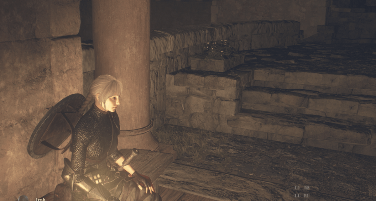 sitting down waiting for time to pass in dragon's dogma 2