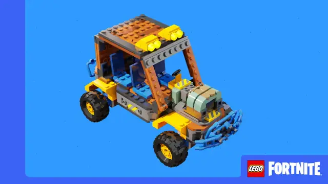 Offroader vehicle build in LEGO Fortnite.
