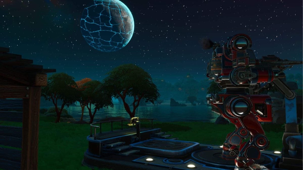 mech and planet in lightyear frontier