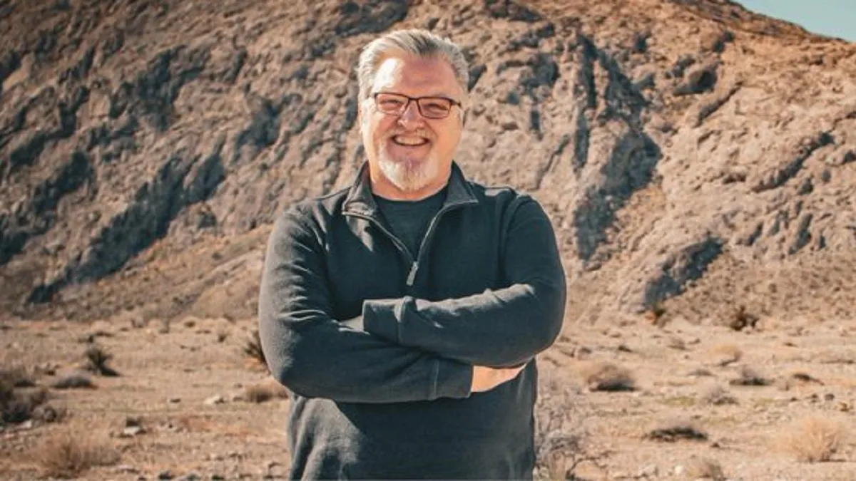 Marty O'Donnell standing in desert
