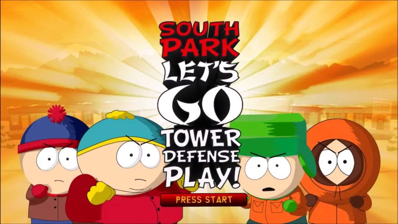 An image of the start menu from South Park Let's Go Tower Defense Play