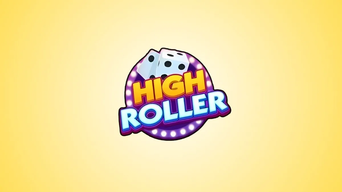 The High Roller logo on a yellow and white gradient background.
