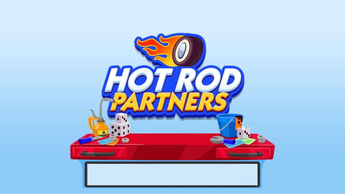 An image showing the Hot Rod Partners logo on top of a cartoon workbench over a sky blue gradient blackground.