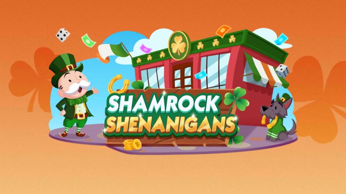 The Shamrock Shenanigans keyart on an orange background.