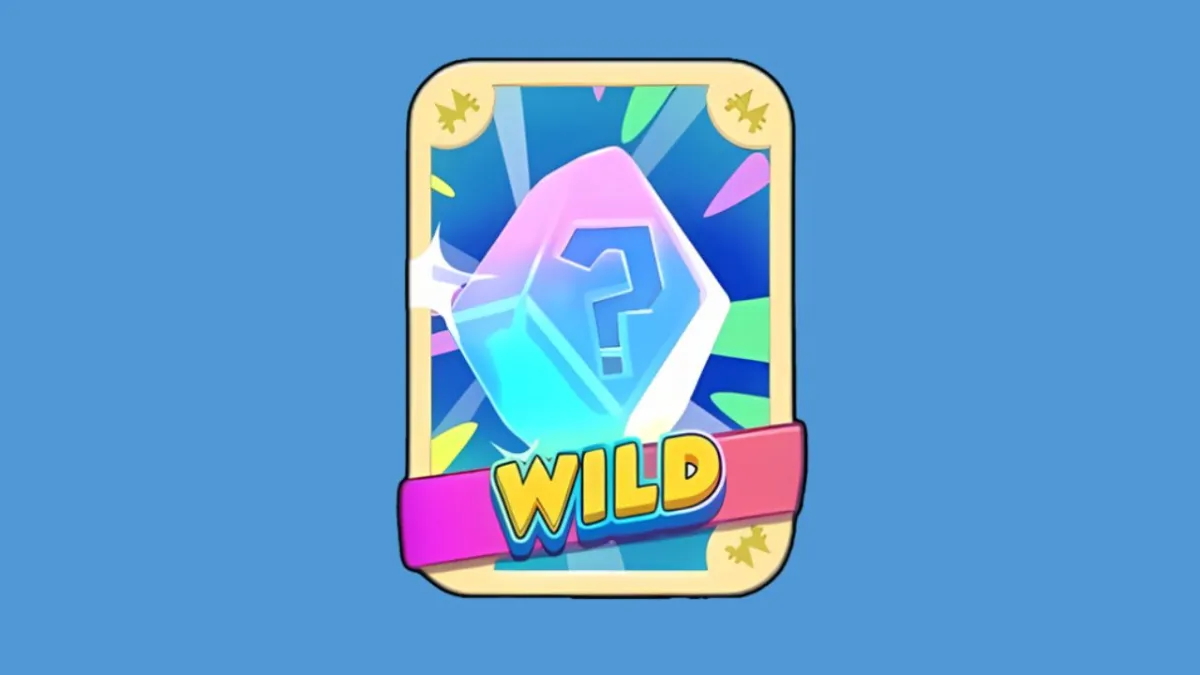 The Wild Sticker icon on a blue background.