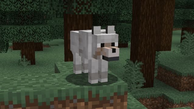 The Pale Wolf in Minecraft.