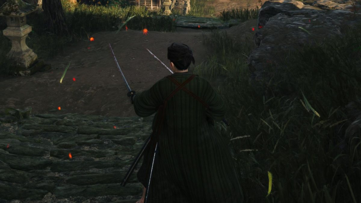 character with swords in rise of the ronin