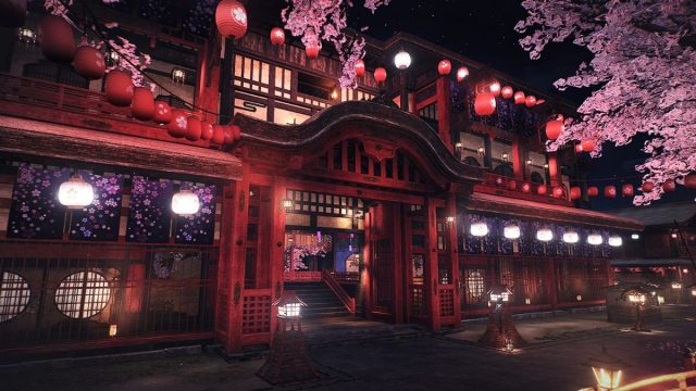 pleasure district in rise of the ronin
