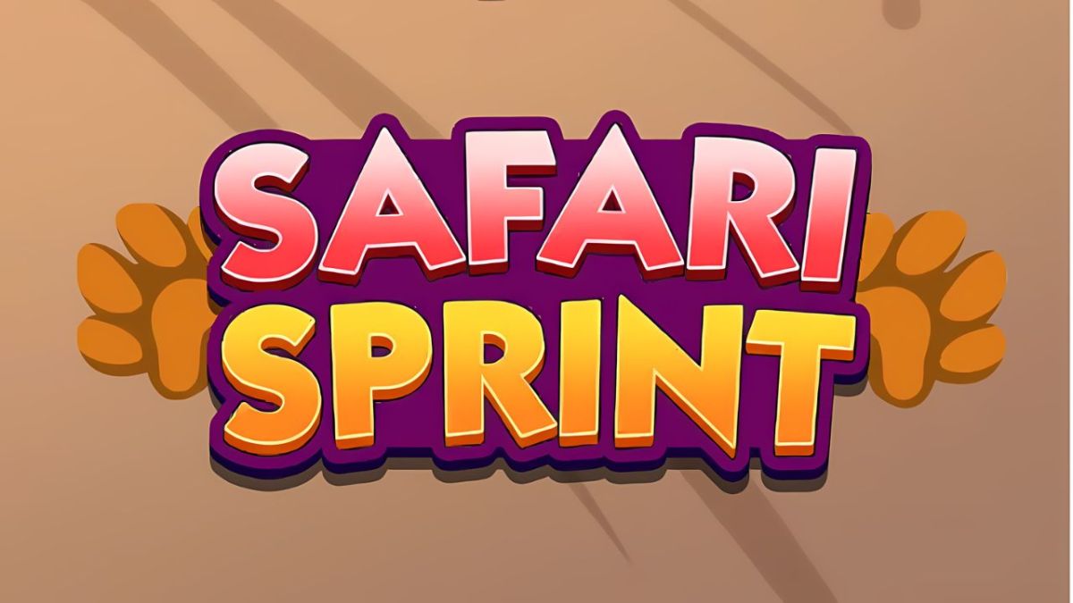 An image with the Safari Sprint event logo on a cartoon dirt background.