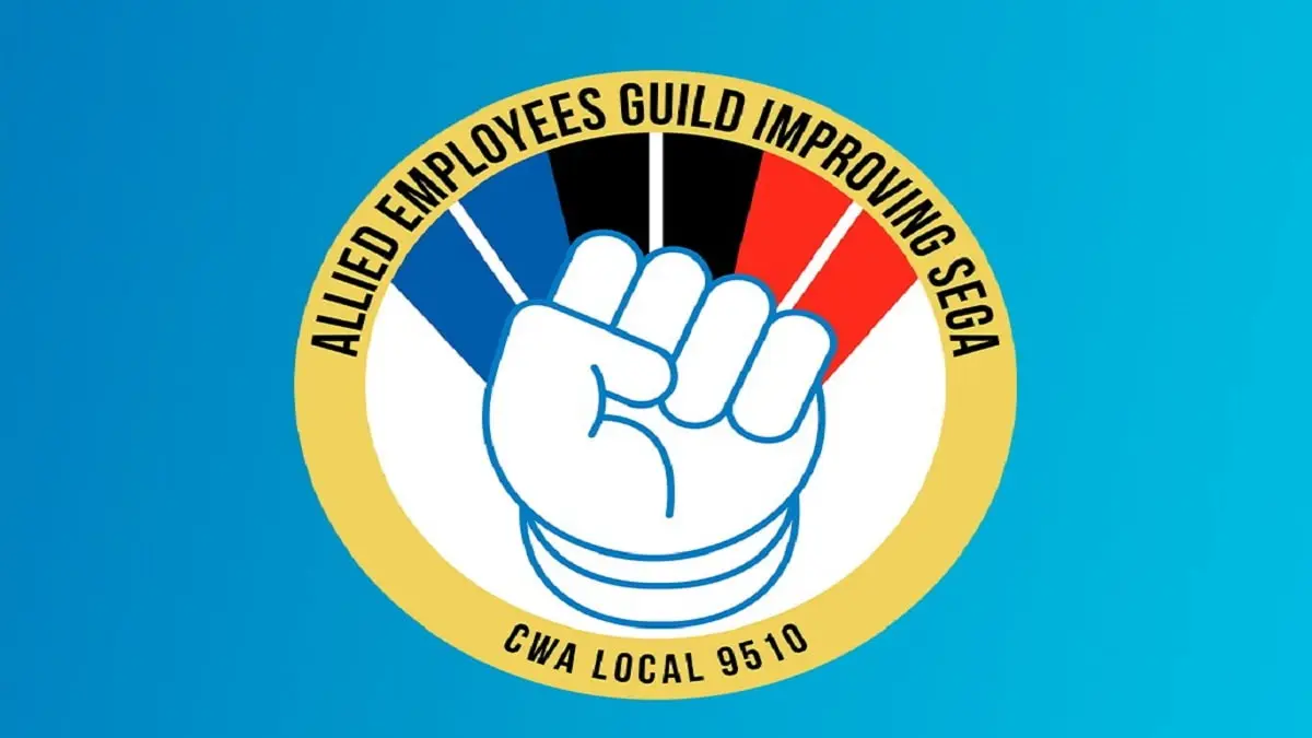 Sega of America union AEGIS-CWA logo