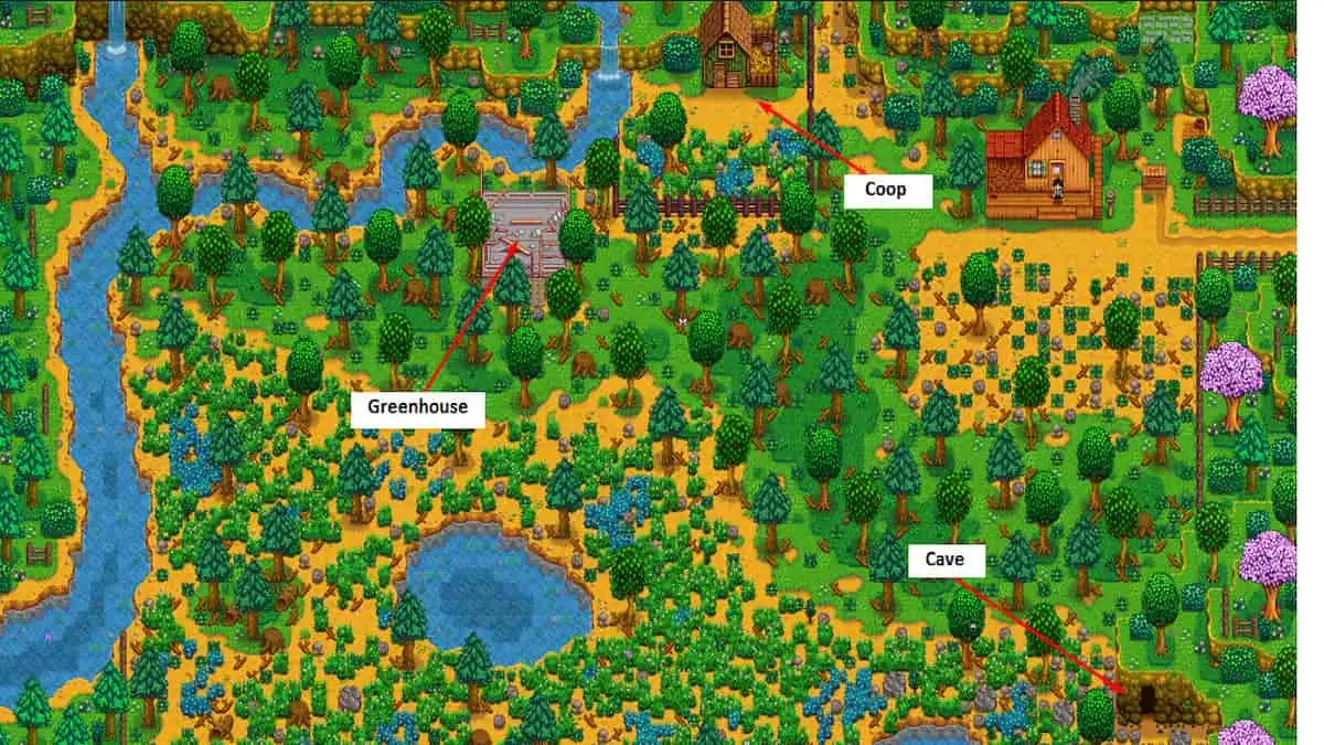 Stardew Valley Meadowlands farm explained layout, starter items, and