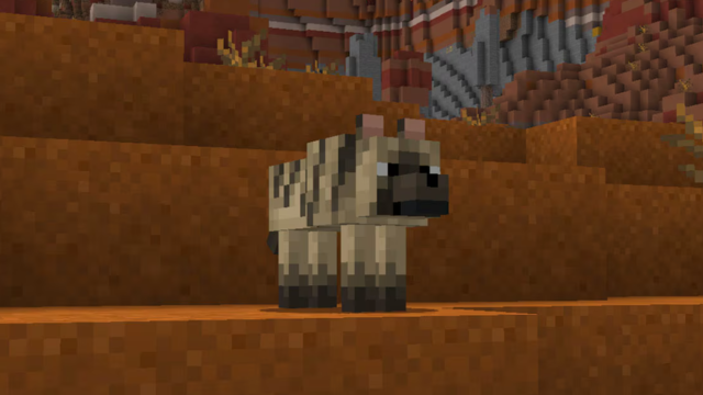 The Striped Wolf in Minecraft.