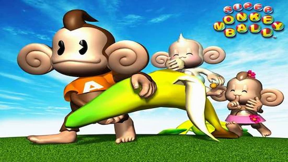 An image of the main monkey characters from Super Monkey Ball.