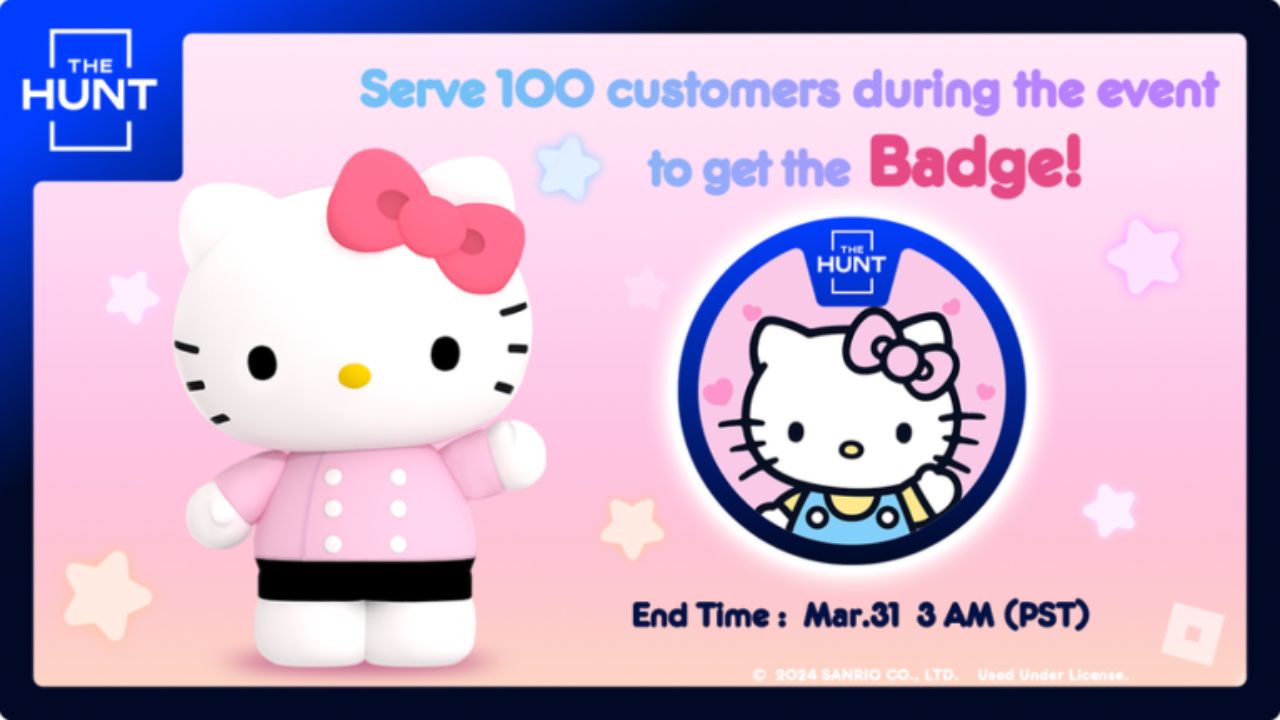 How to get Roblox The Hunt badge in Hello Kitty Cafe Dot Esports