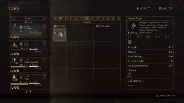 The Frosted Edges dual-wield daggers in Dragon's Dogma 2.