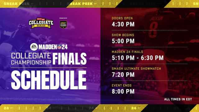 Madden Rally Cry finals schedule