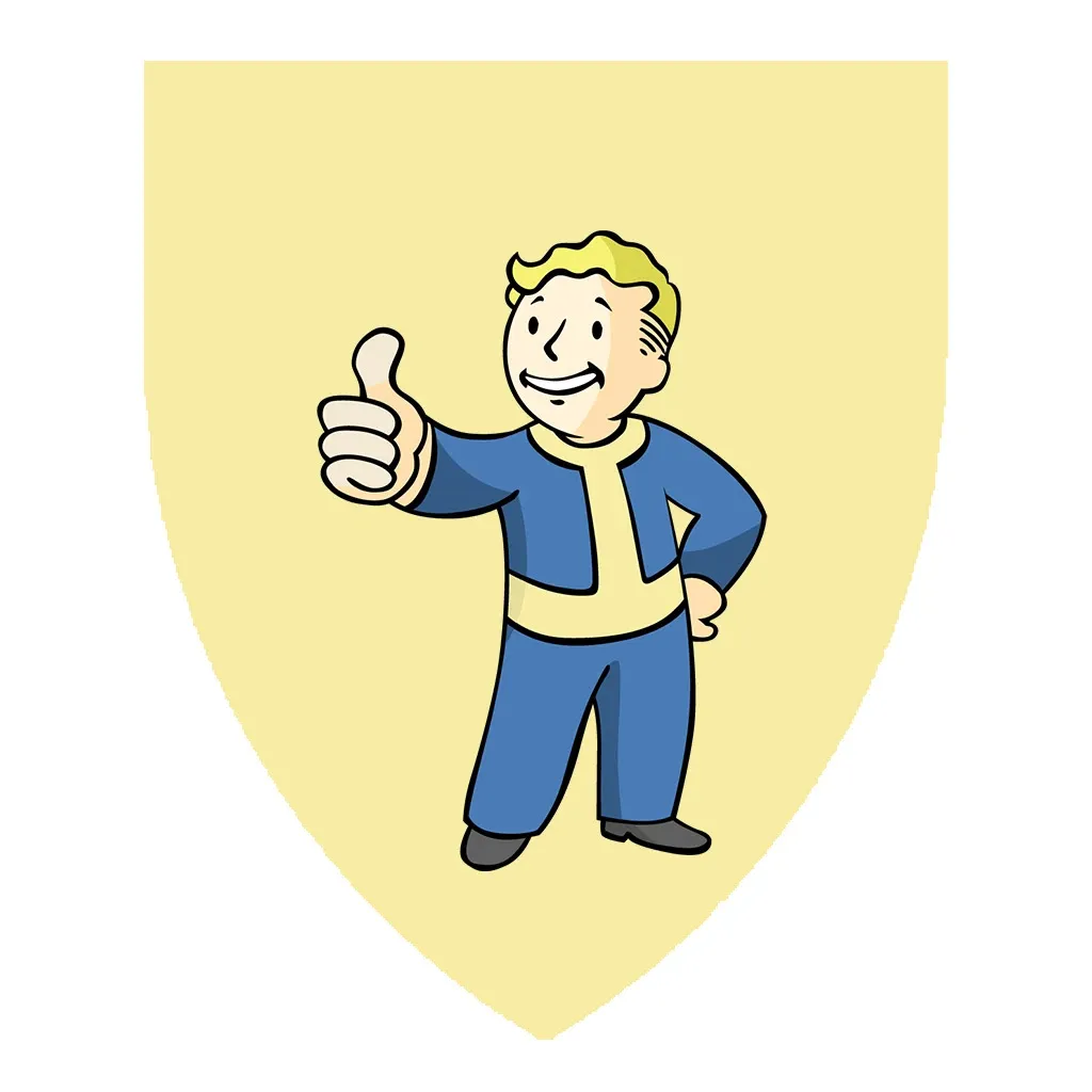 An image of a Vault Boy Coat of Arms mod for Manor Lords