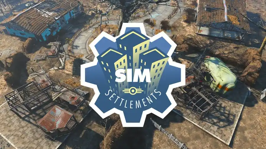 The logo for the Fallout VR Sim Settlements mod