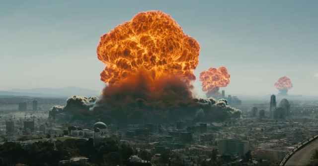 An image of an atomic blast from the Fallout television show