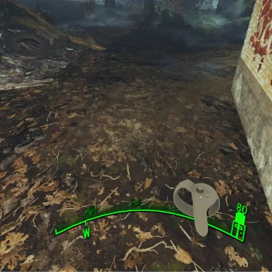An in game image from the Fallout 4 VR Optimization mod