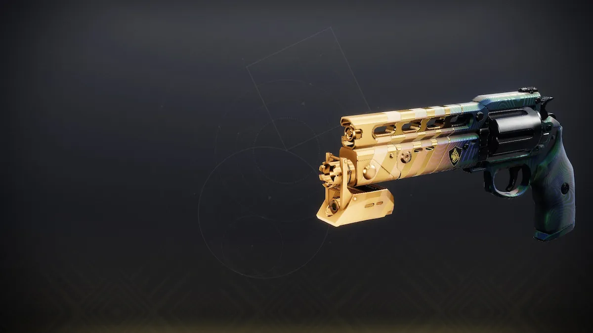 The BRAVE version of the Luna's Howl hand cannon in Destiny 2, with the limited-edition ornament on it.