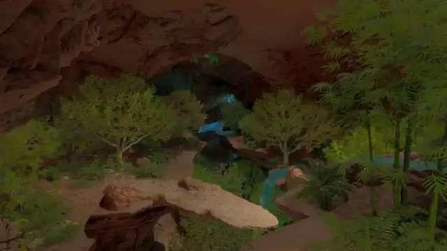 An Oasis inside the Oasis Cave in Ark: Survival Ascended Scorched Earth.