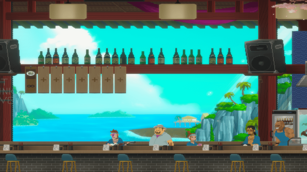 A snap of the sushi restaurant in Dave the Diver