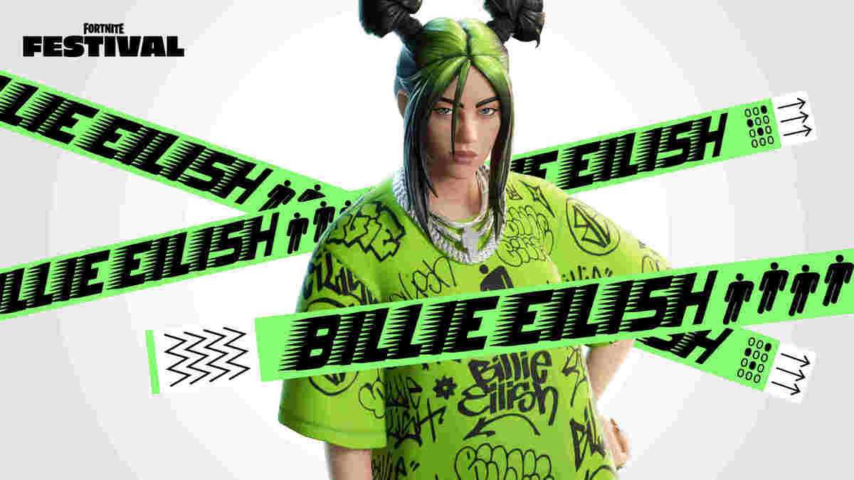 Billie Eilish outfit in Fortnite Festival Pass