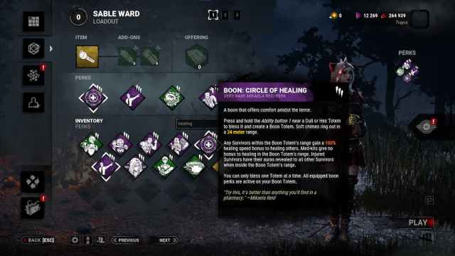 Boon Circle of Healing in Dead by Daylight