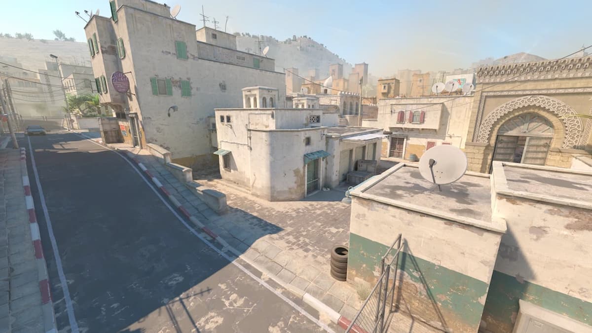 The T-Spawn on Dust 2 in CS2.