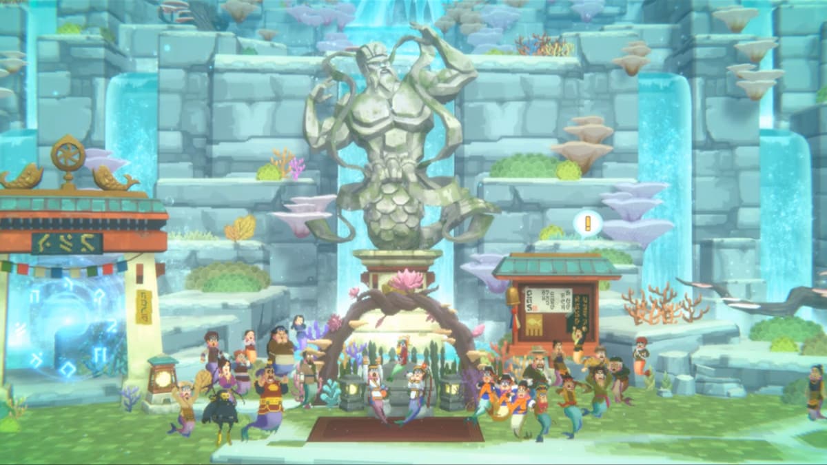 The undersea village and villagers in Dave the Diver.