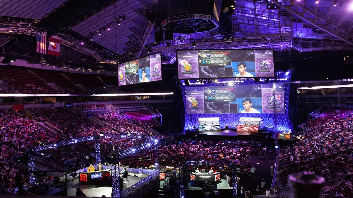 The Key Arena hosting The International 4 Dota 2 tournament.